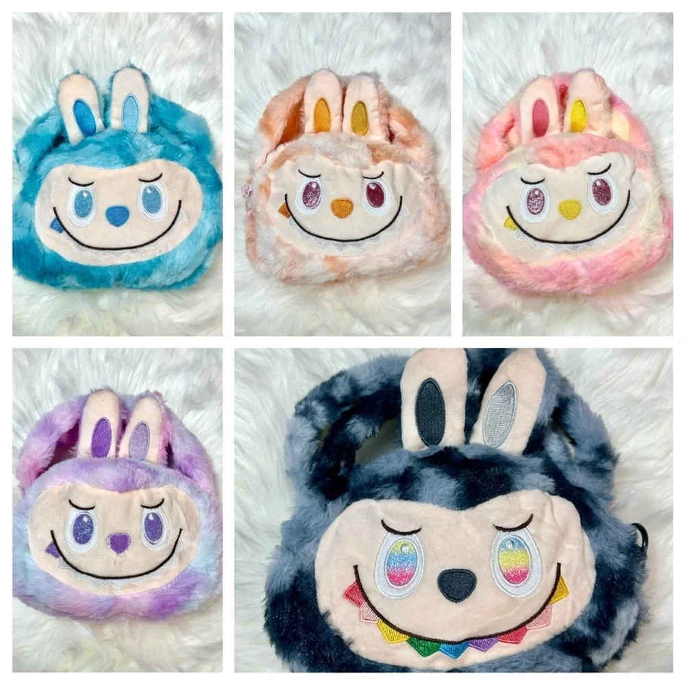 Handbag/Crossbody Colorful Labubu Monster Face Kids Bag